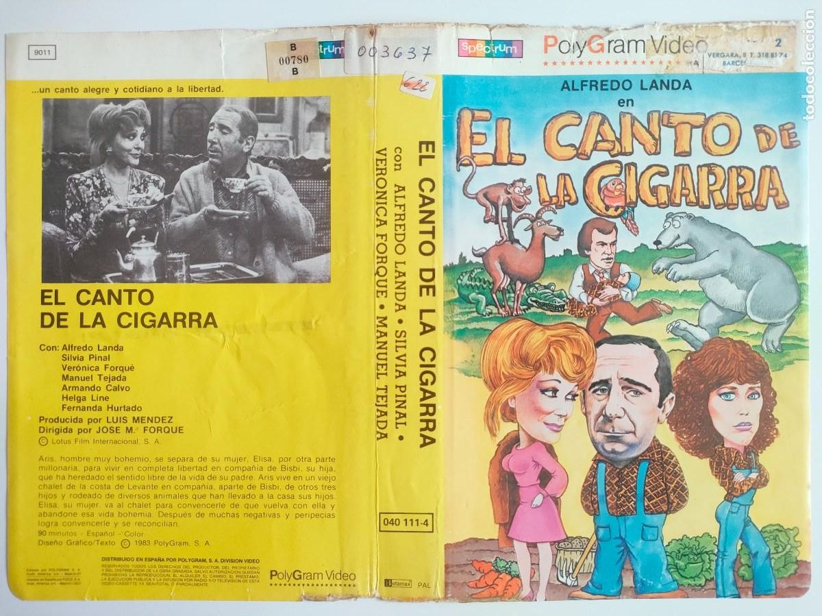 Cine: CARATULA - EL CANTO DE LA CIGARRA POLYGRAM BETA - Foto 1