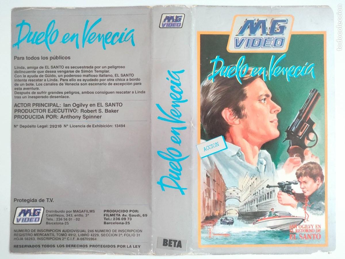 Cine: CARATULA - DUELO EN VENECIA MG BETA - Foto 1