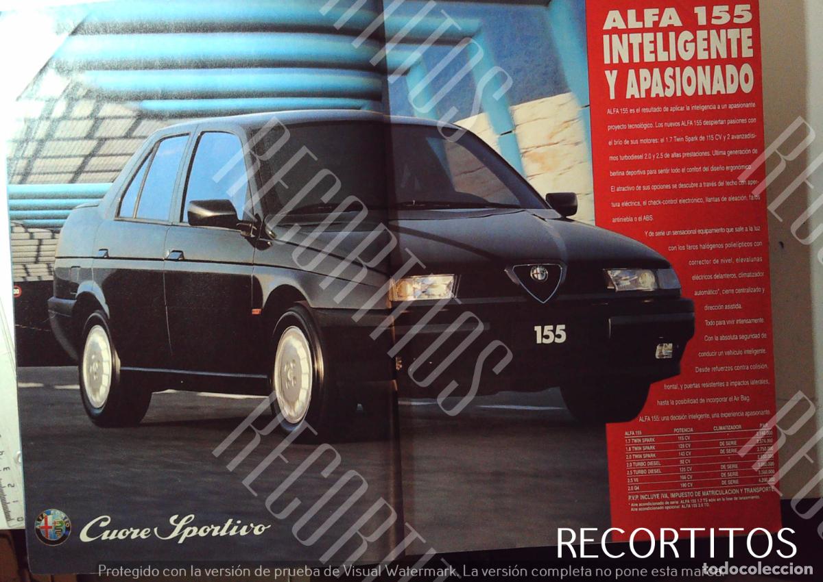 Cinema: alfa romeo 155 ANUNCIO PUBLICIDAD CUORE SPORTIVO