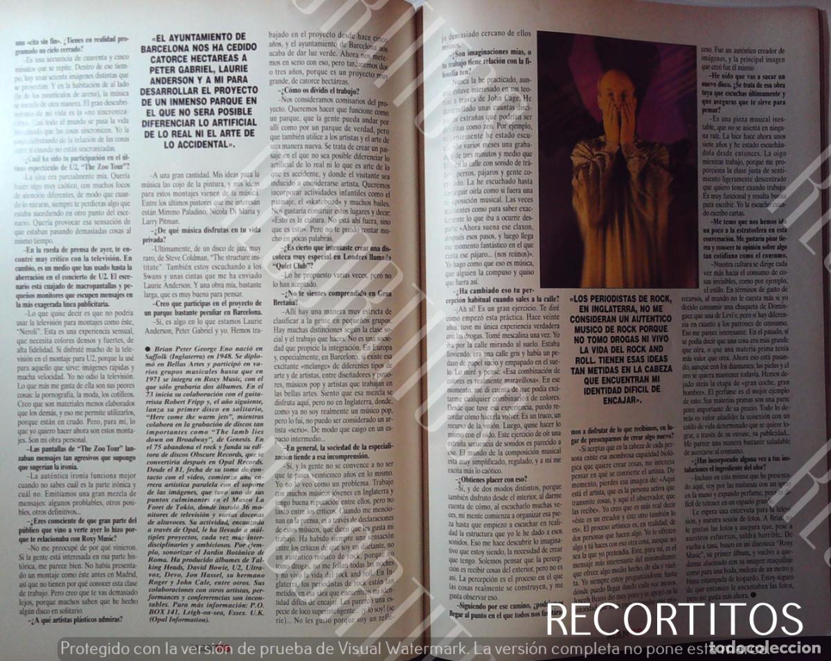 Cine: BRIAN ENO ENTREVISTA - Foto 2