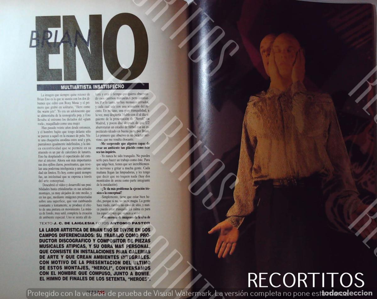 Cine: BRIAN ENO ENTREVISTA - Foto 1