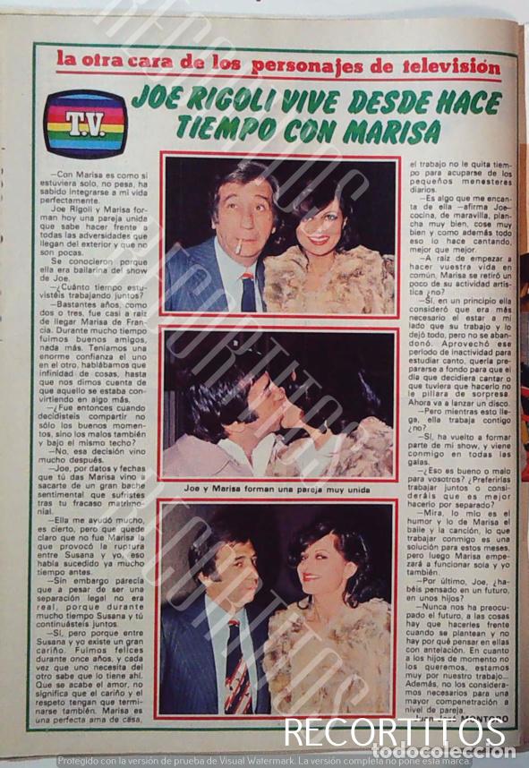 Cinema: JOE RIGOLI MARISA EN TVE