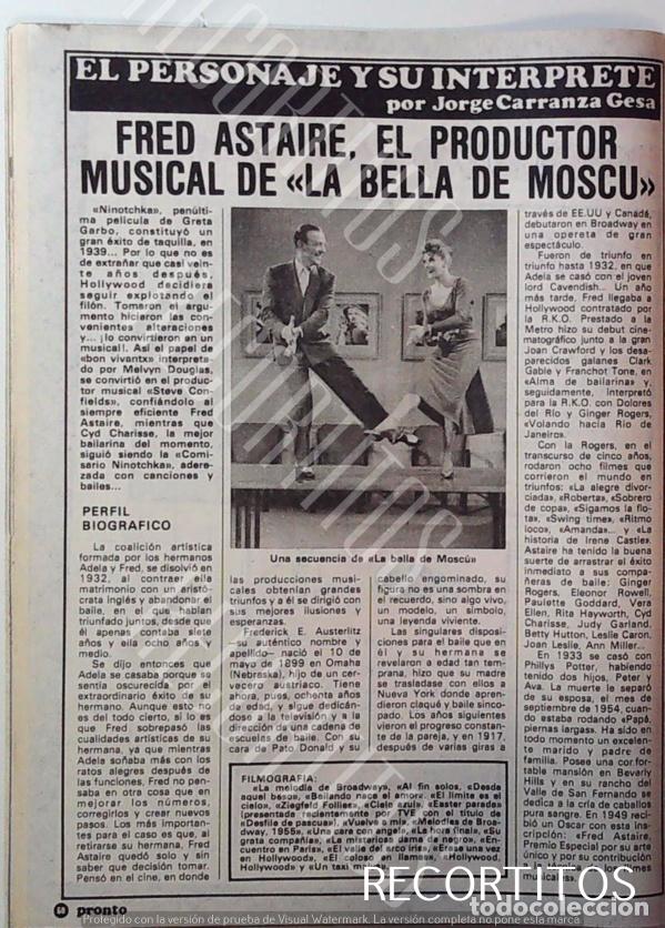 Kino: FRED ASTAIRE LA BELLA DE MOSCU