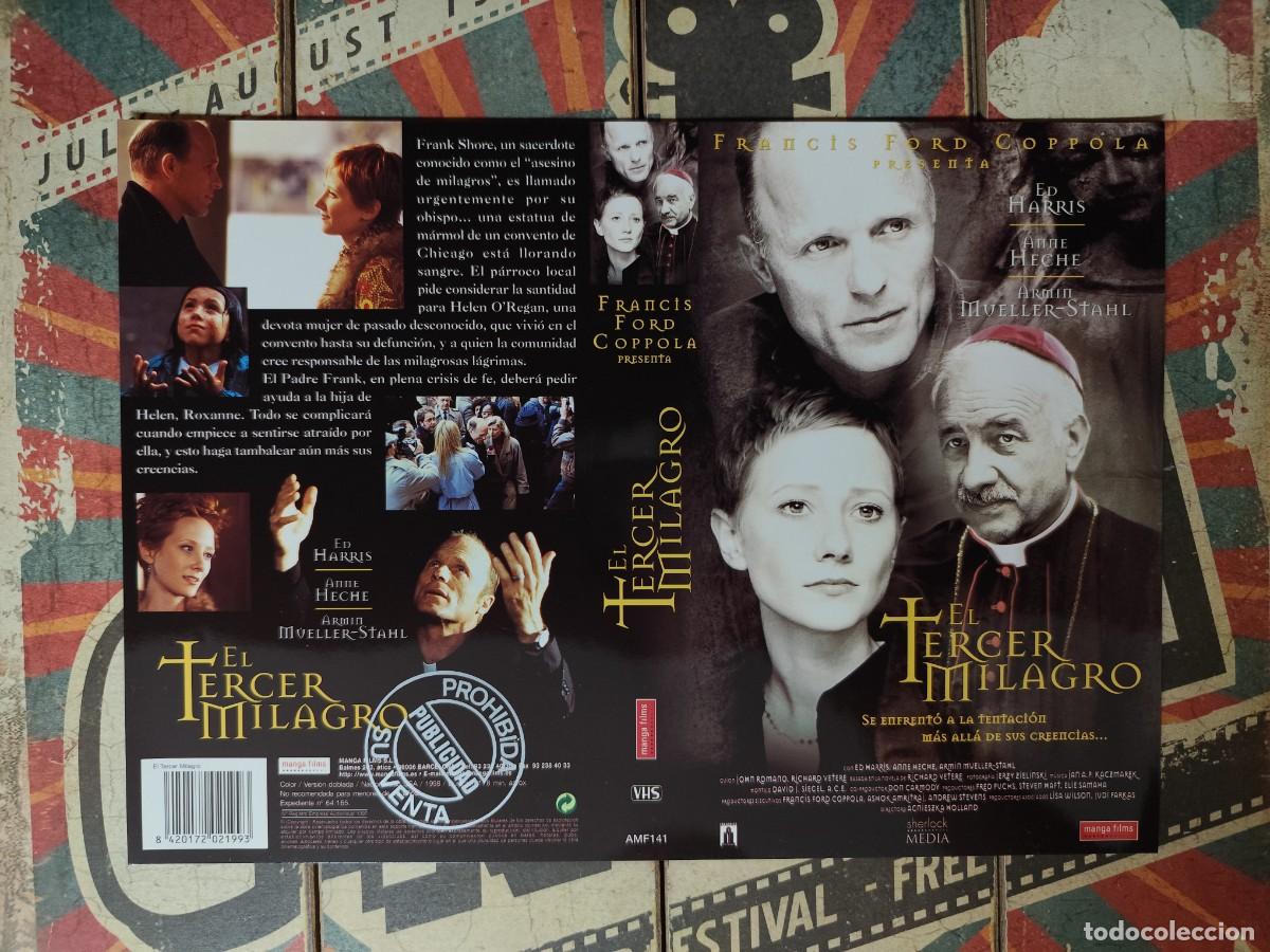 Cin&eacute;ma: Car&aacute;tula VHS El tercer milagro reversible