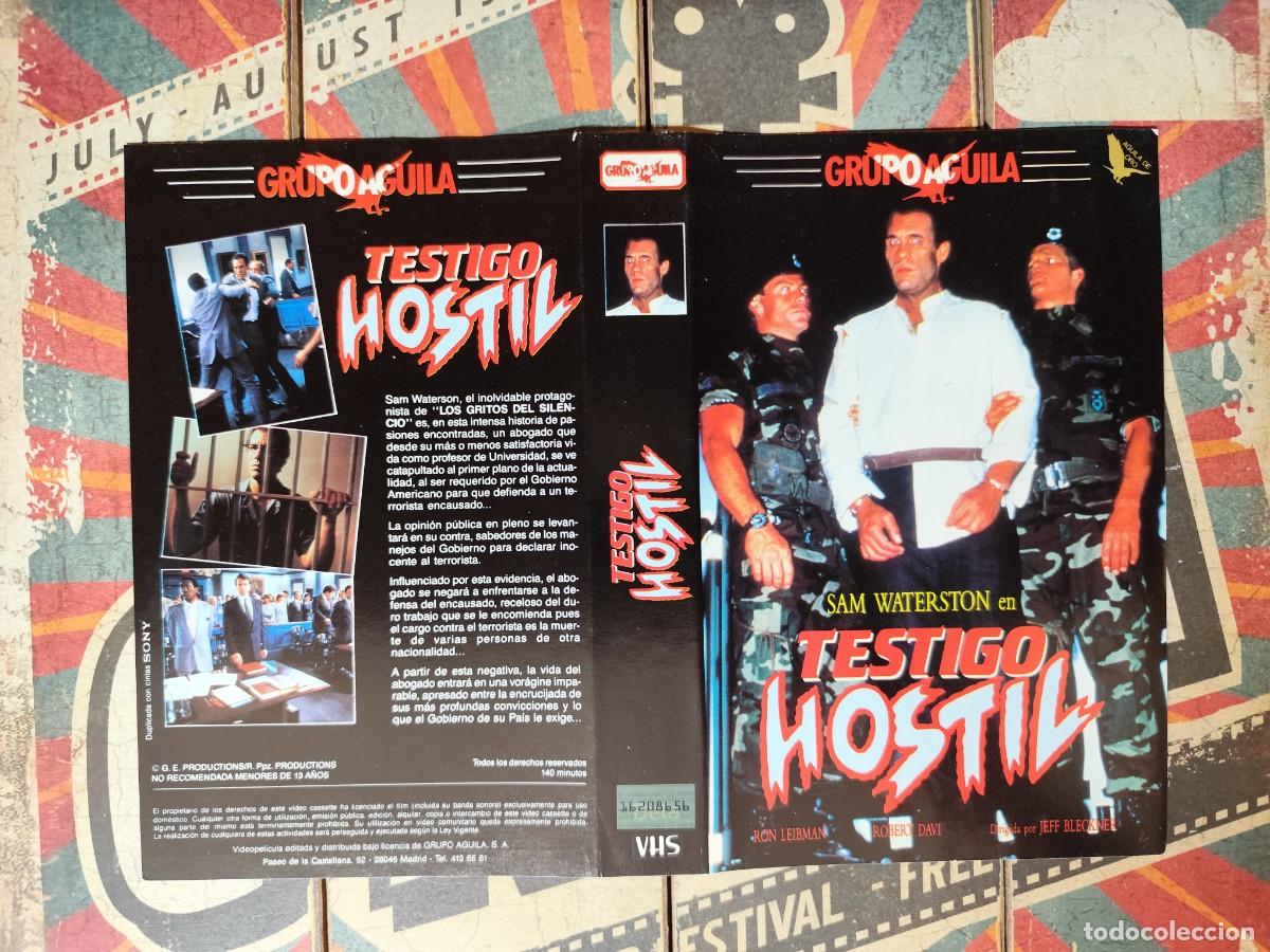 Cinema: Car&aacute;tula VHS Testigo hostil