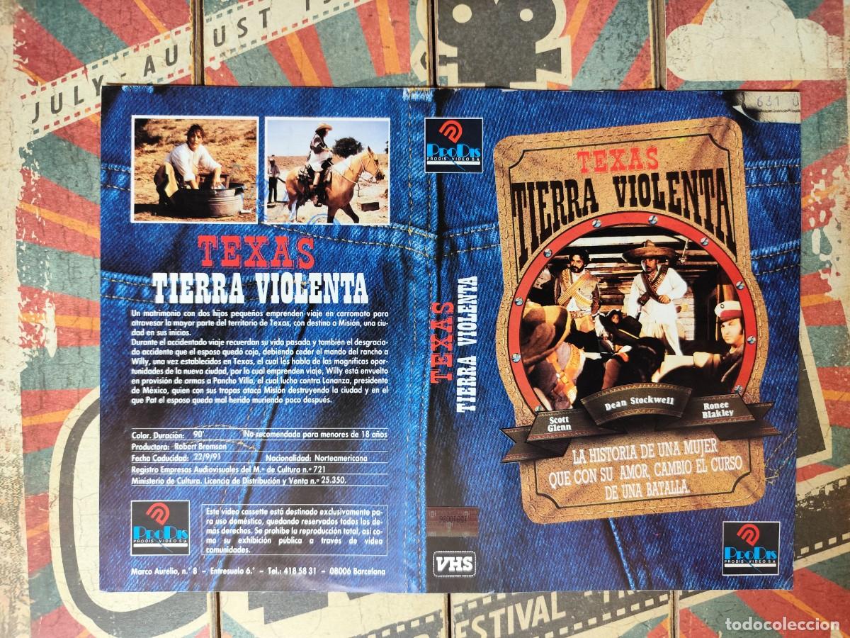 Cinema: Car&aacute;tula VHS Texas tierra violenta