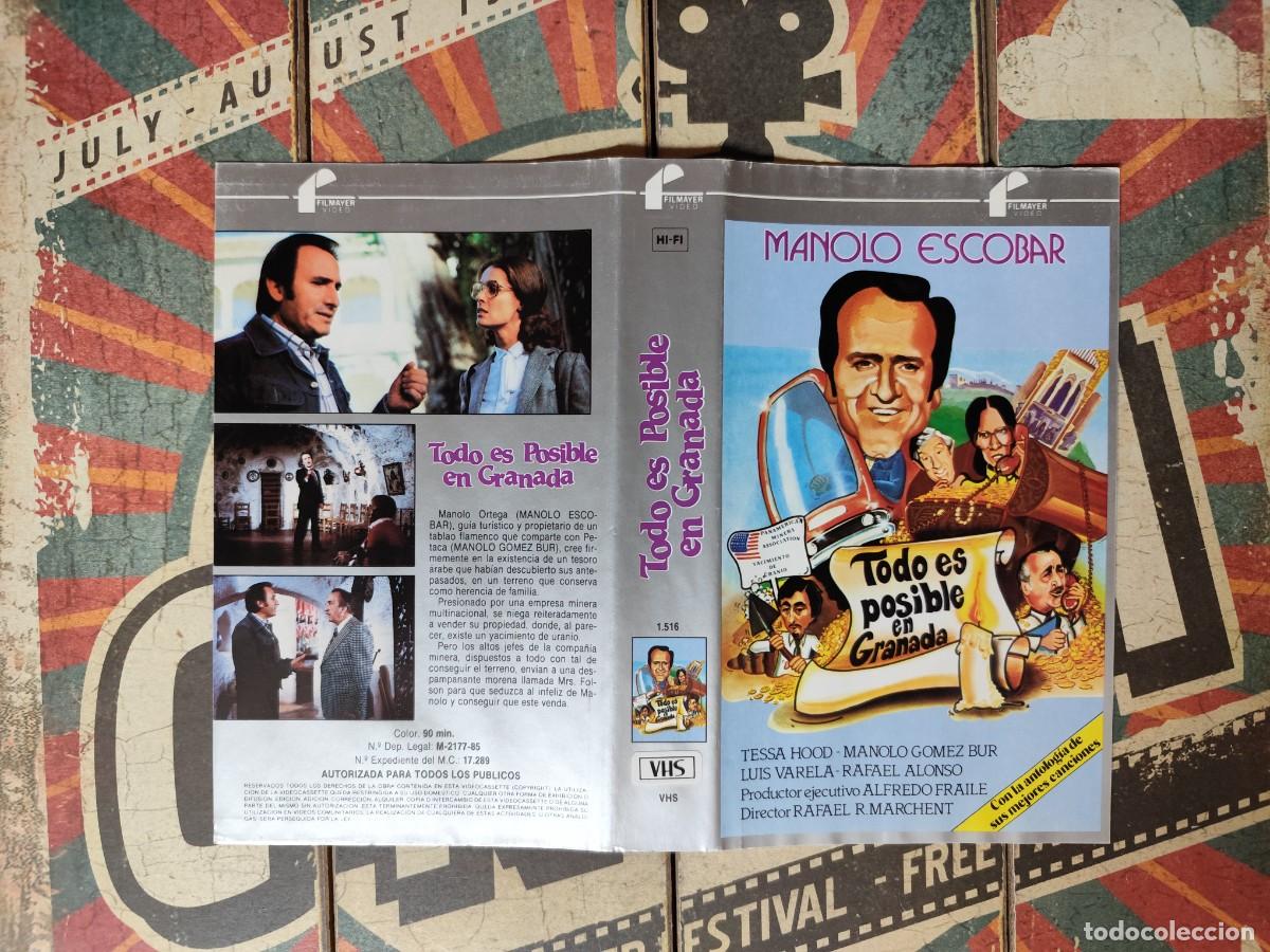 Cinema: Car&aacute;tula VHS Todo es posible en Granada
