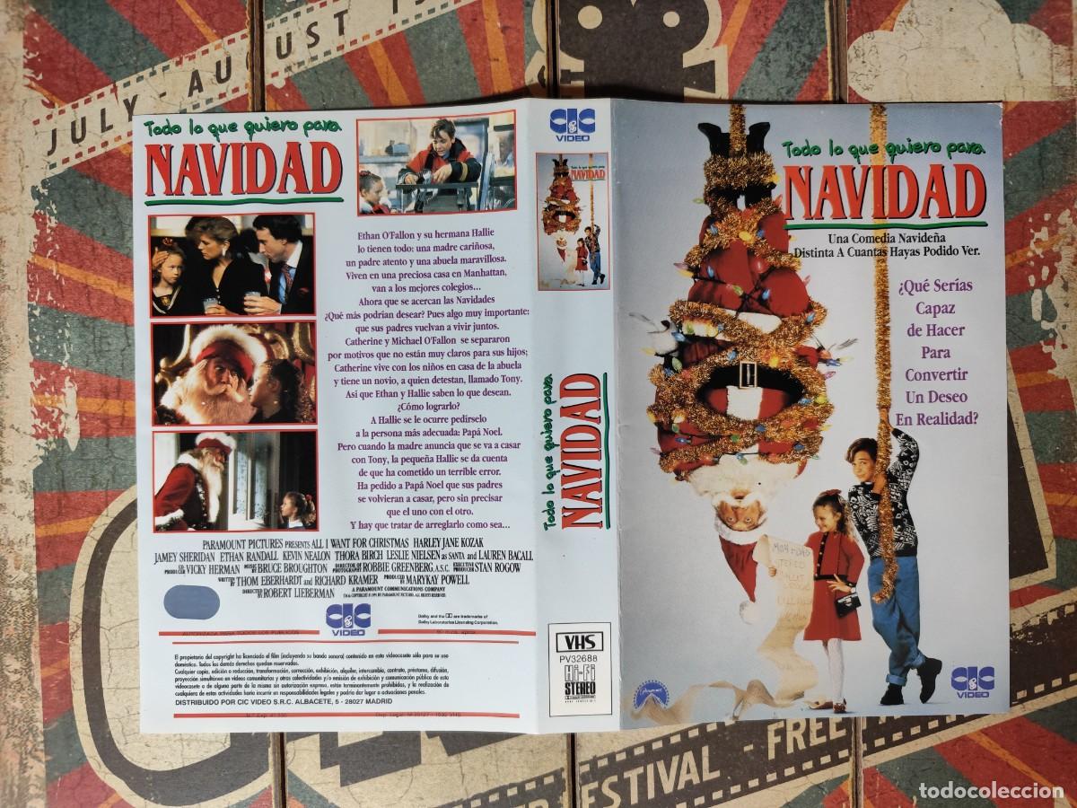 Cinema: Car&aacute;tula VHS Todo lo que quiero para Navidad