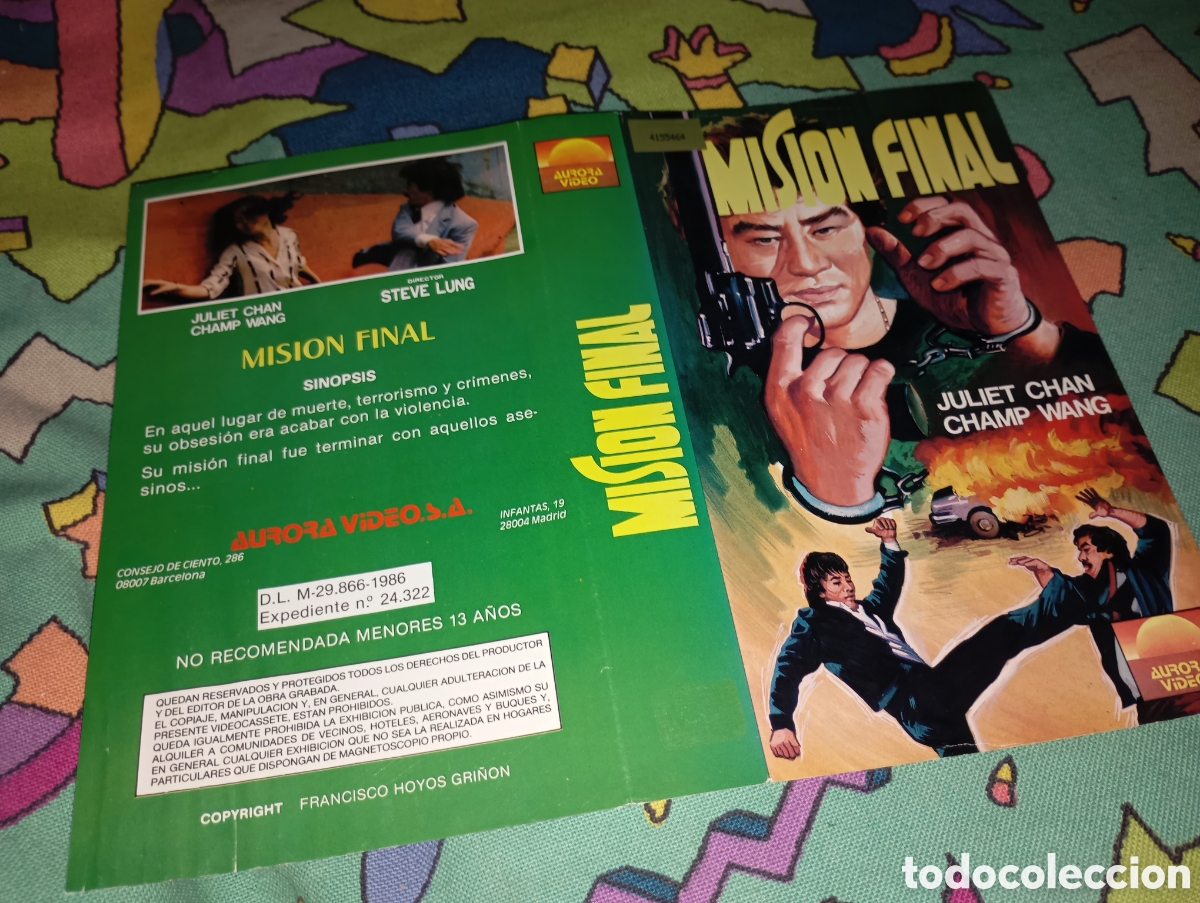 Cinema: Car&aacute;tula vhs-misi&oacute;n final