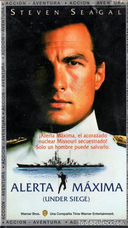 Cinema: Caja y car&aacute;tula originales Alerta m&aacute;xima VHS (NO CINTA).