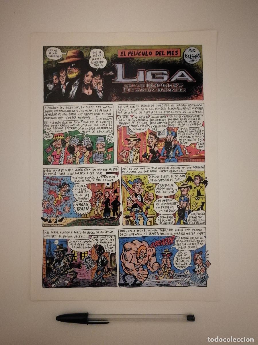 Cinema: FICHA COLECCIONABLE -A4- LA LIGA DE LOS HOMBRES EXTRAORDINARIOS - COMIC - CINE