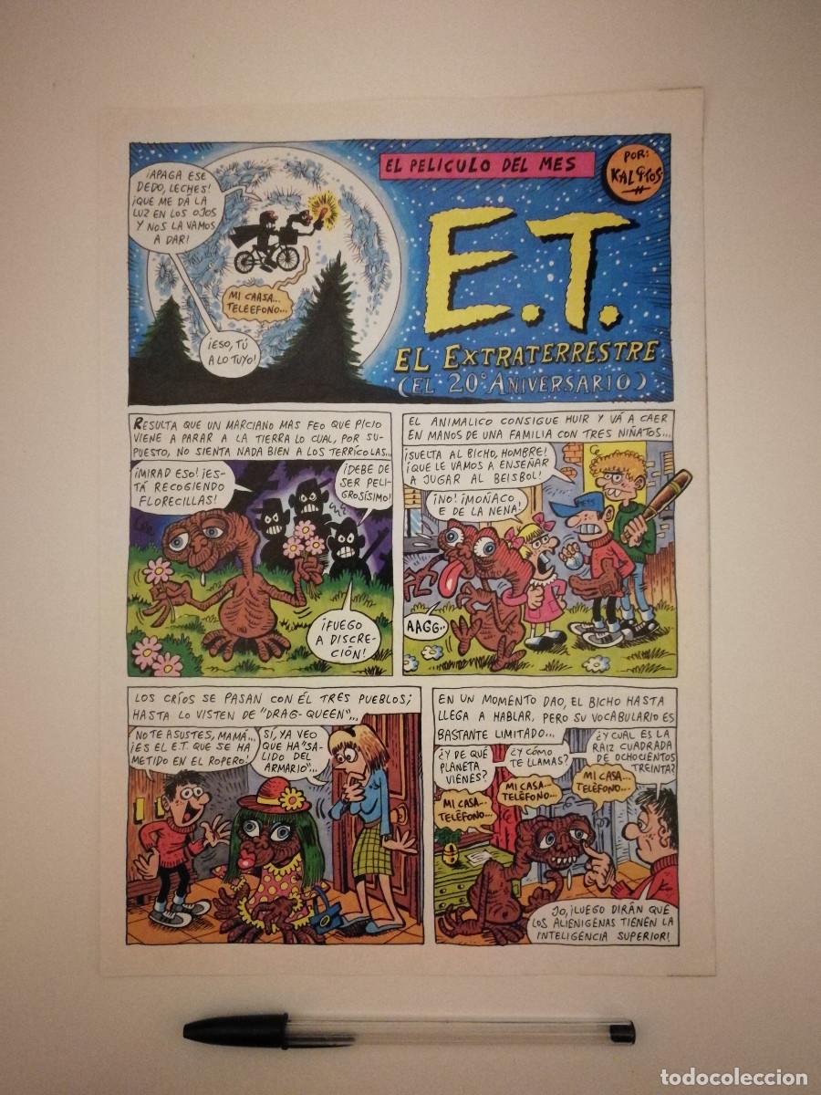 Cine: FICHA COLECCIONABLE -A4- E.T. el Extraterrestre - COMIC - CINE - Foto 1