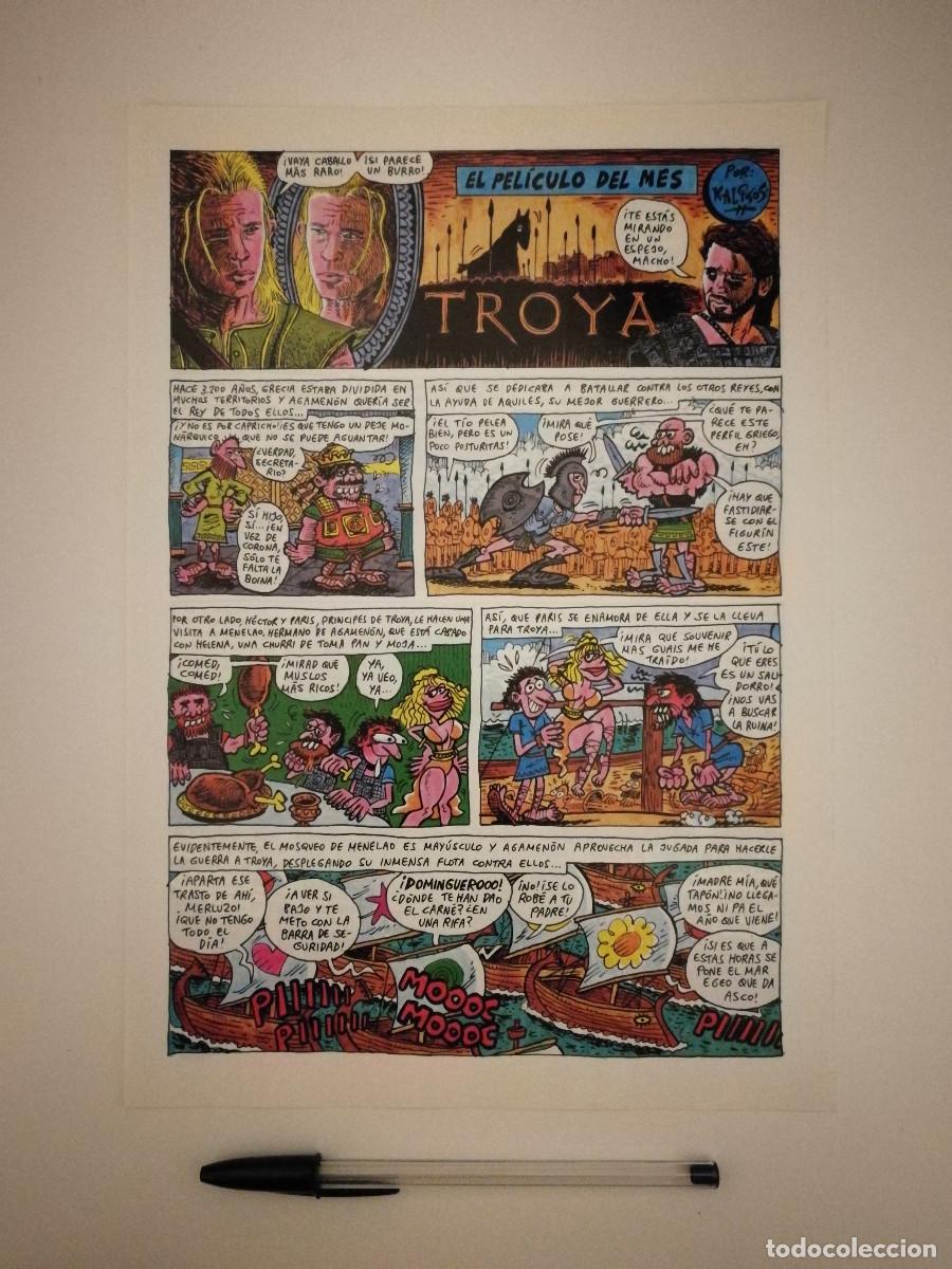 Cinema: FICHA COLECCIONABLE -A4- TROYA BRAD PITT - COMIC - CINE