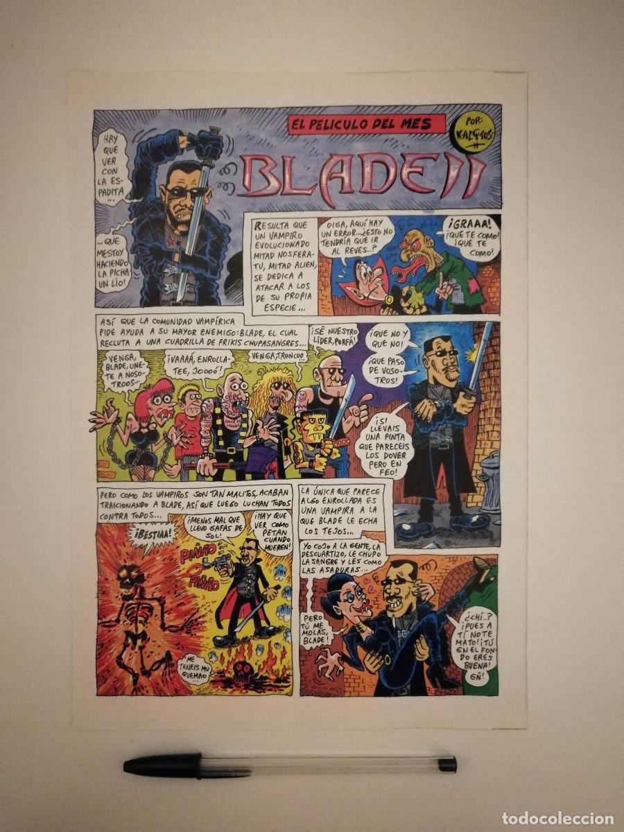 Cinema: FICHA COLECCIONABLE -A4- BLADE 2 WESLEY SNIPES - COMIC - CINE