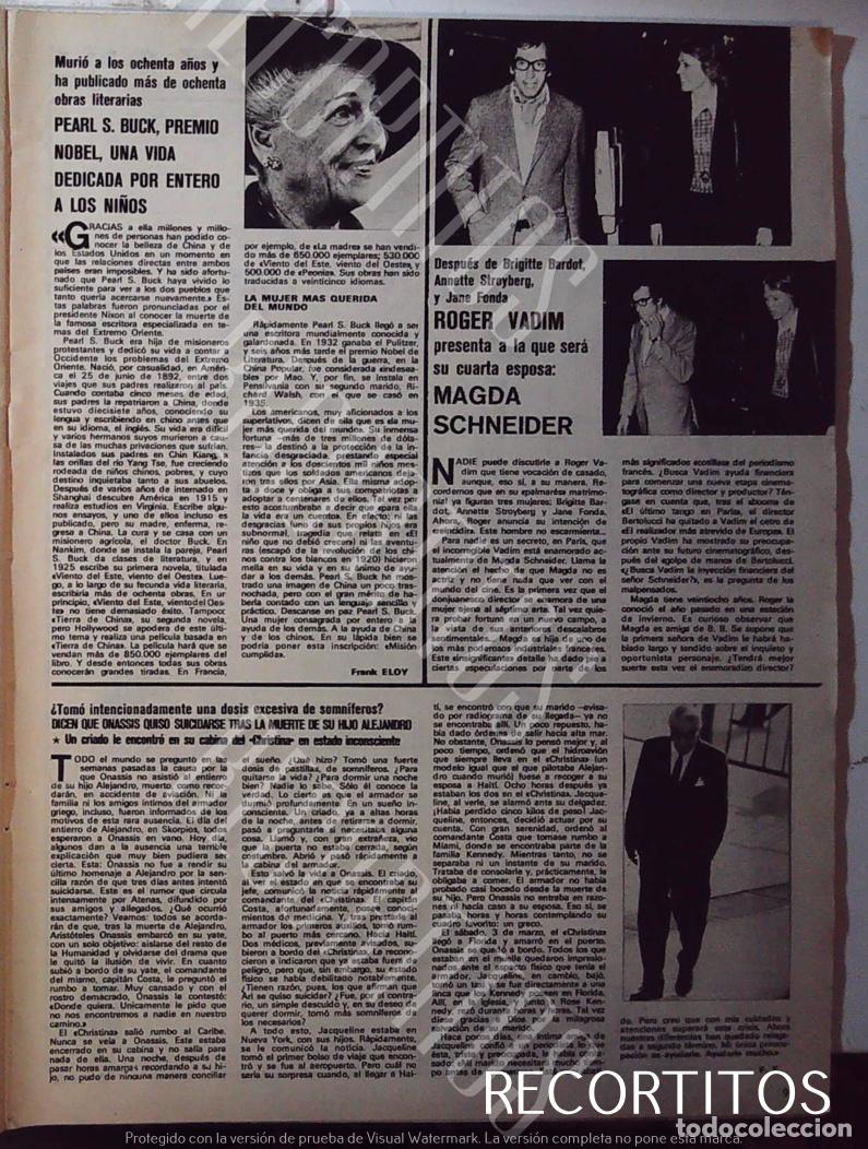 Cinema: PEARL S BUCK ROGER VADIM MAGDA SCHNEIDER