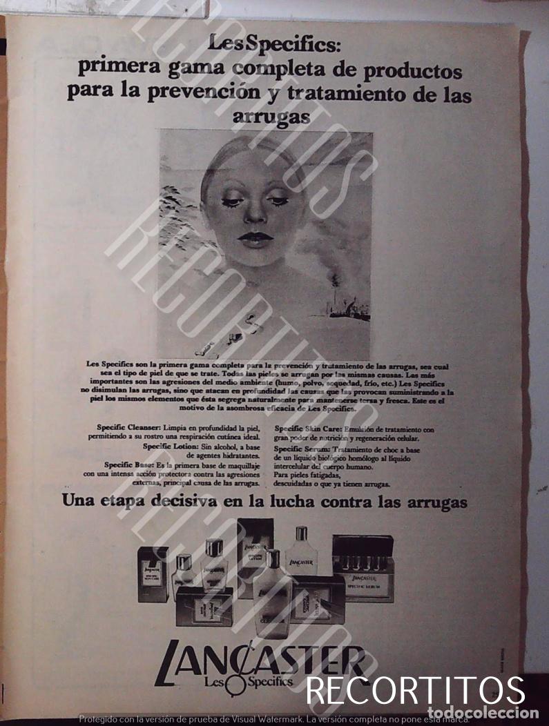 Cinema: LANCASTER LES SPEDIFICS ANUUNCIO PUBLICIDAD