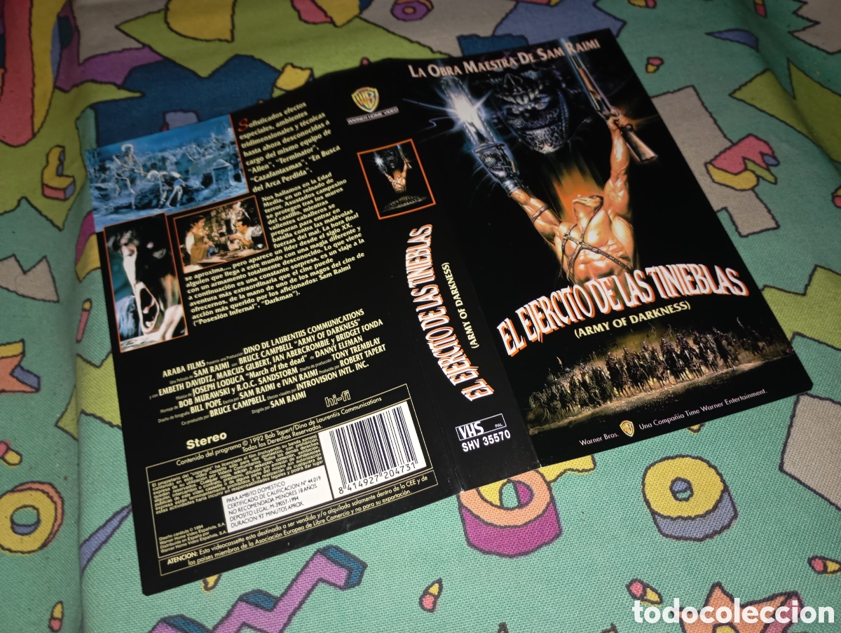 Cinema: Car&aacute;tula vhs- el ejercito de las tinieblas vd