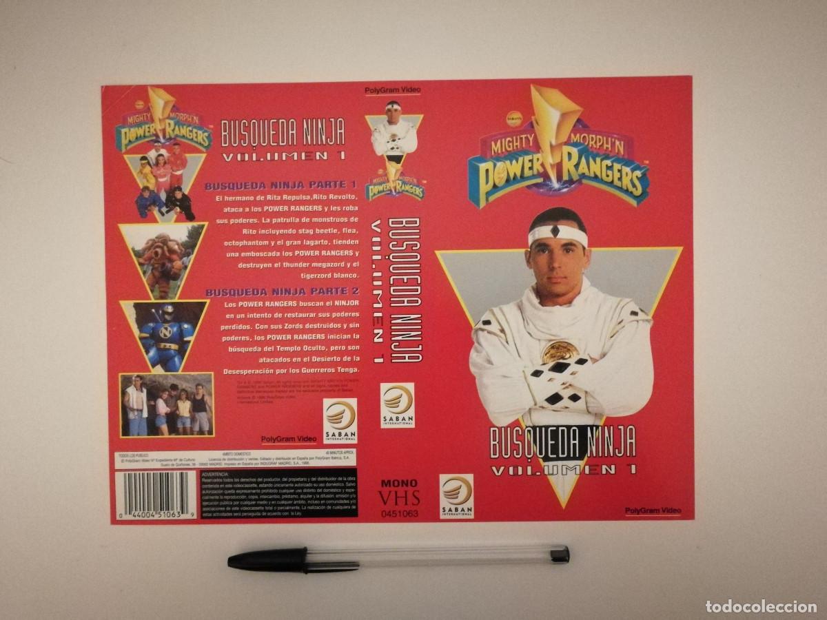 Cin&eacute;ma: CARATULA ORIGINAL -A4- Mighty Morph'n Power Rangers - SUPERHEROES - BUSQUEDA NINJA - VOLUMEN 1