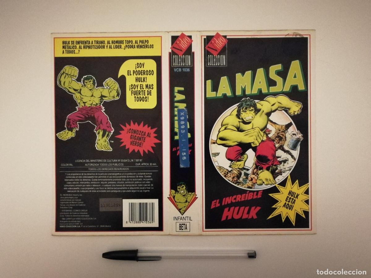 Cin&eacute;ma: CARATULA ORIGINAL -A4- EL INCREIBLE HULK LA MASA - MARVEL - ANIMACION