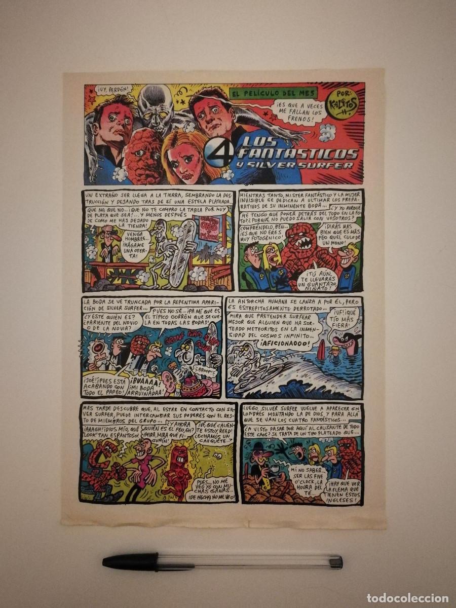 Cin&eacute;ma: FICHA COLECCIONABLE -A4- LOS 4 FANTASTICOS Y SILVER SURFER - MARVEL - COMIC CINE