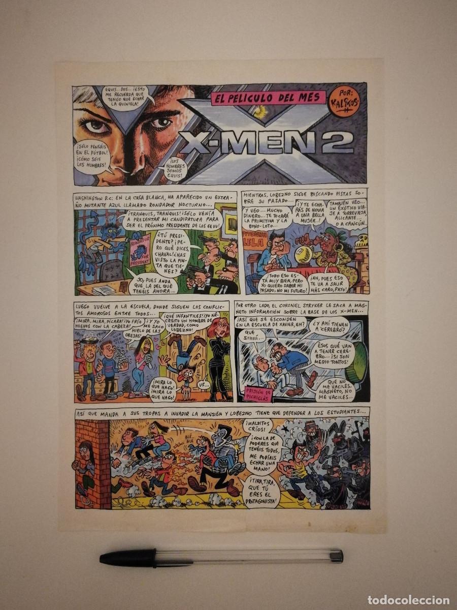 Cin&eacute;ma: FICHA COLECCIONABLE -A4- X-MEN 2 - MARVEL - COMIC CINE