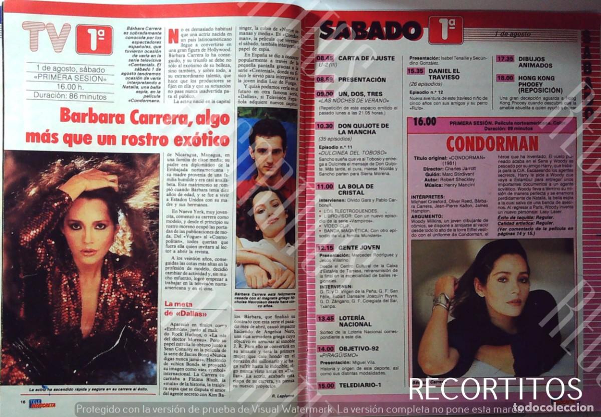 Cin&eacute;ma: BARBARA CARRERA CONDORMAN