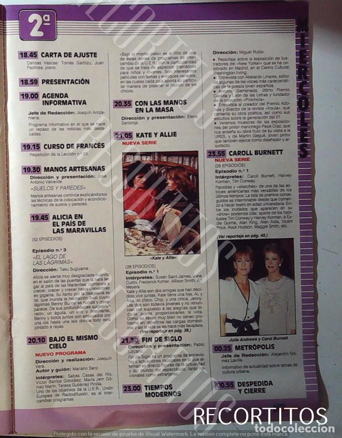 Cinema: KATE Y ALLIE SUSAN SAINT JAMES, JANE CURTIN JULIE SANDREWS CAROL BURNETT