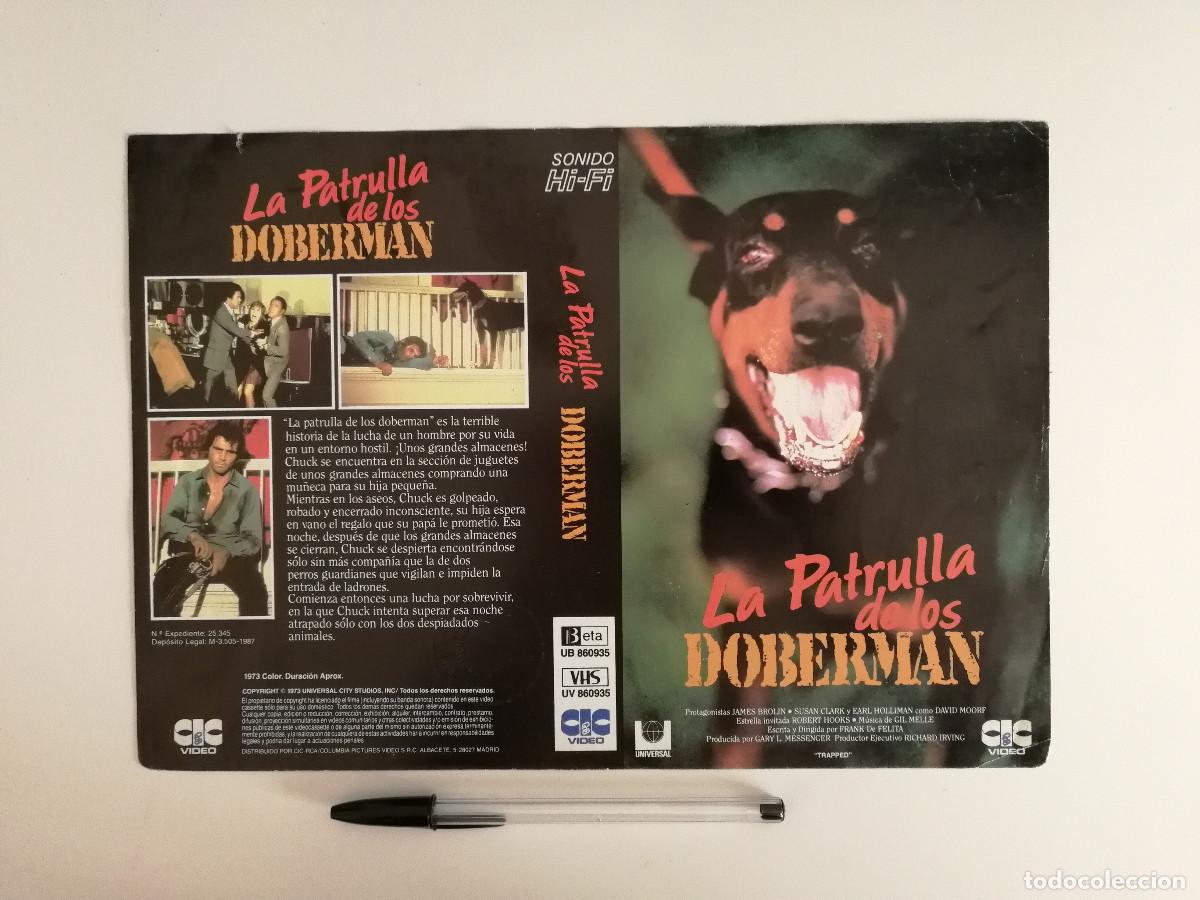 Cinema: CARATULA ORIGINAL -A4- LA PATRULLA DE LOS DOBERMAN - JAMES BROLIN - TERROR - THRILLER SUSPENSE
