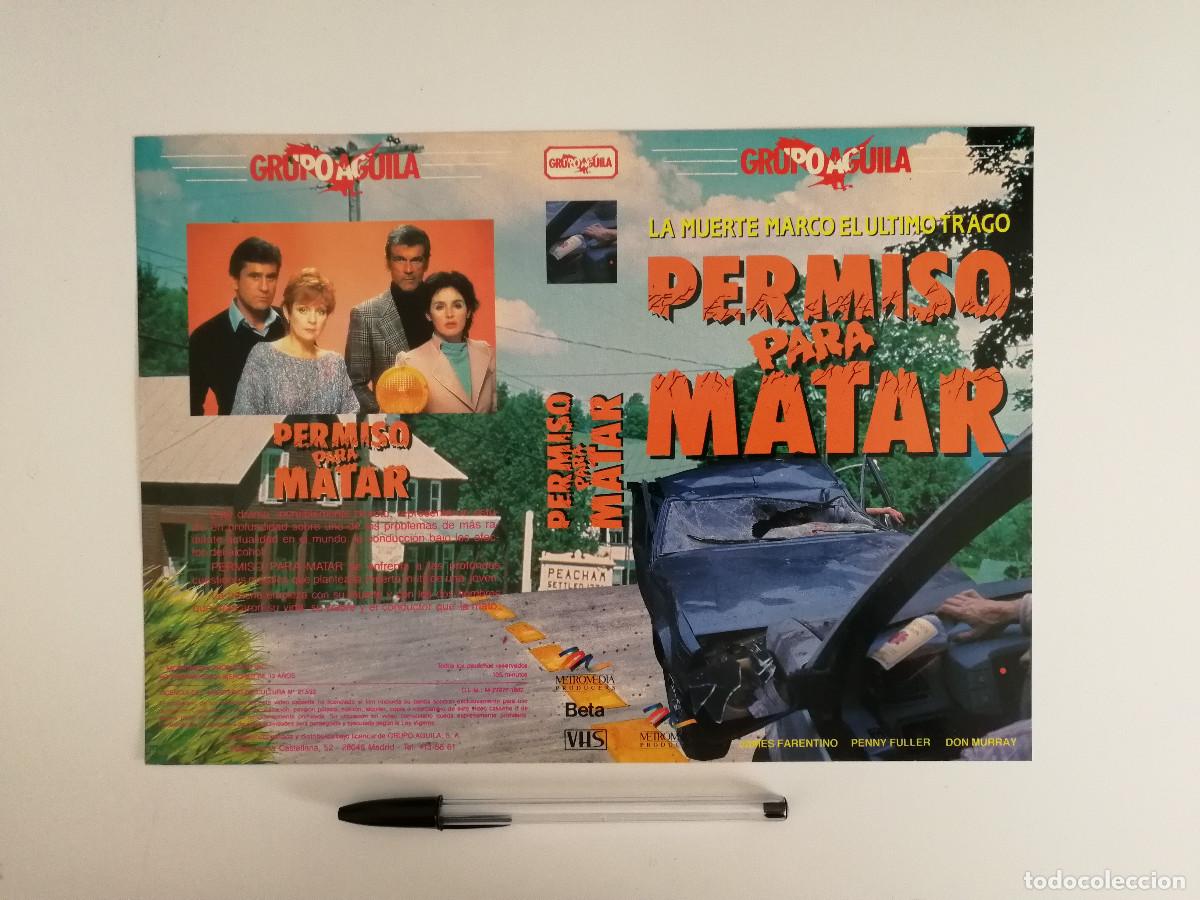 Cinema: CARATULA ORIGINAL -A4- PERMISO PARA MATAR - DRAMA - JAMES FARENTINO - DON MURRAY