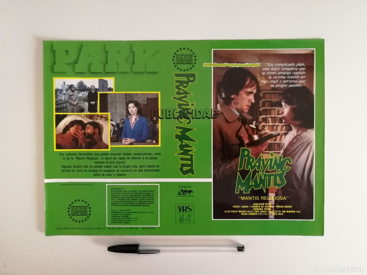 Cinema: CARATULA ORIGINAL -A4- PRAYING MANTIS MANTIS RELIGIOSA - THRILLER SUSPENSE - JONATHAN PRYCE