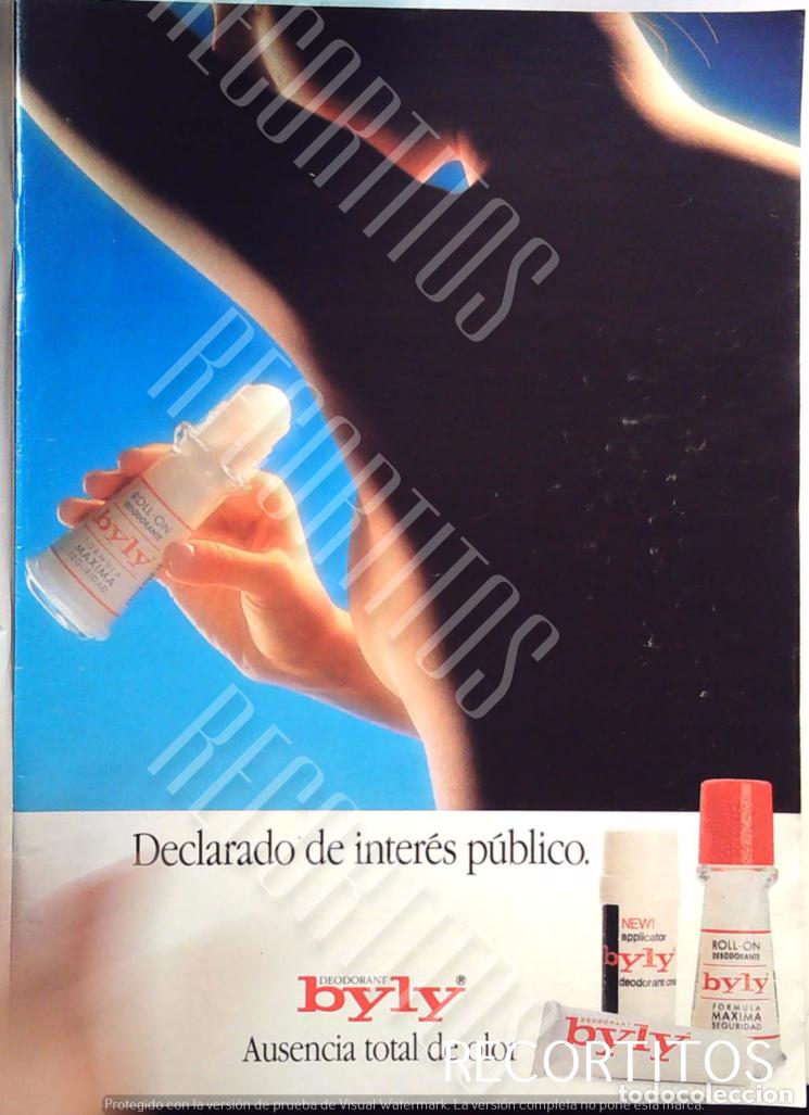 Cin&eacute;ma: byly desodorante anuncio publicidad