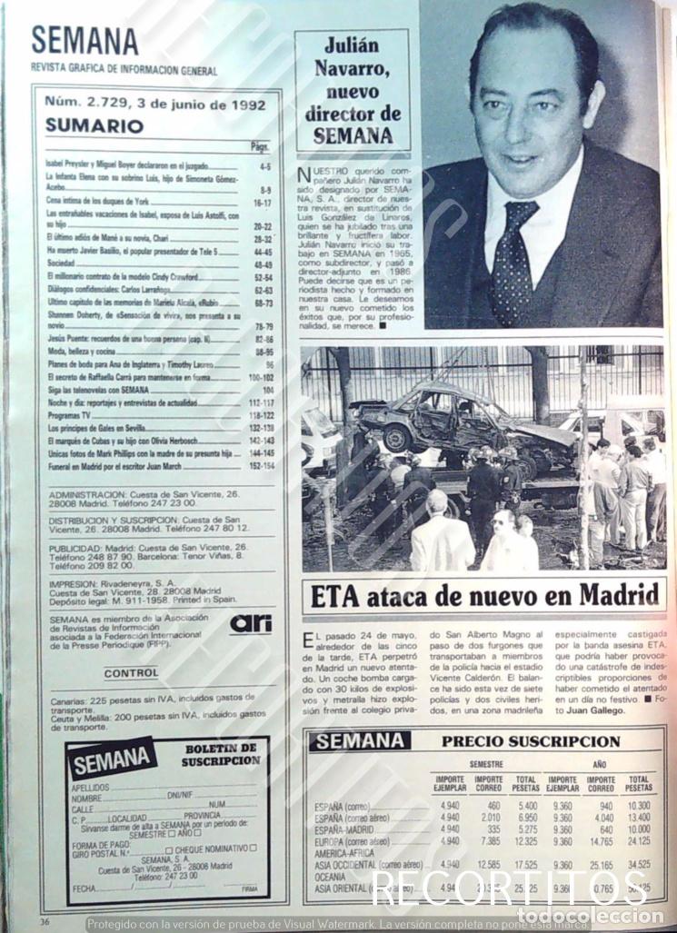 Kino: ETA ATENTADO EN MADRID 1992 JULIAN NAVARRO