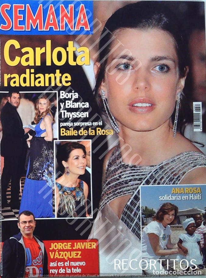 Kino: CARLOTA CASIRAGHI MONACO EL BAILE DE LA ROSA RECORTE PORTADA