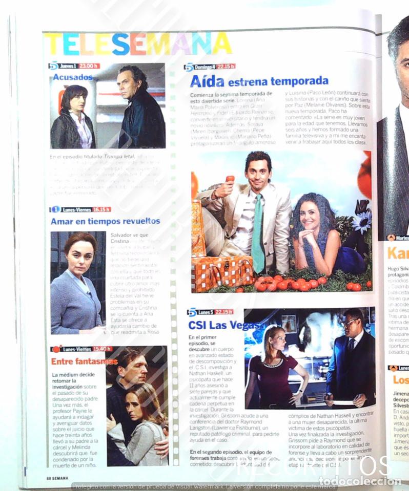 Kino: ENTRE FANTASMAS CSI LAS VEGAS AIDA AMAR EN TIEMPOS REVUELTOS CARMEN MORALES ACUSADOS JOSE CORONADO