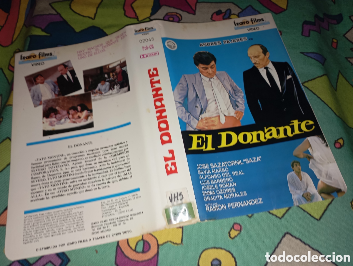 Kino: Car&aacute;tula vhs- el donante