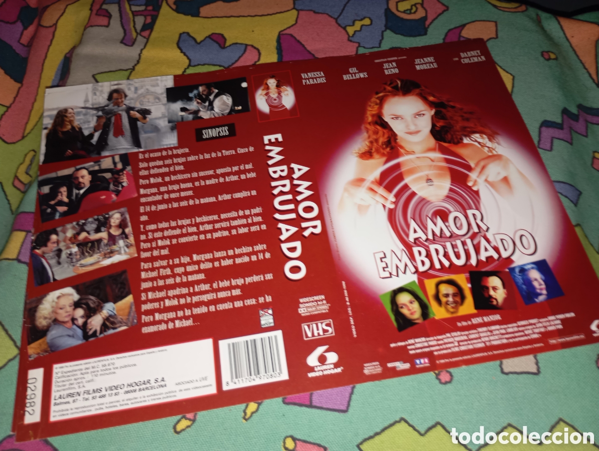 Kino: Car&aacute;tula vhs- amor embrujado (2) caja grande