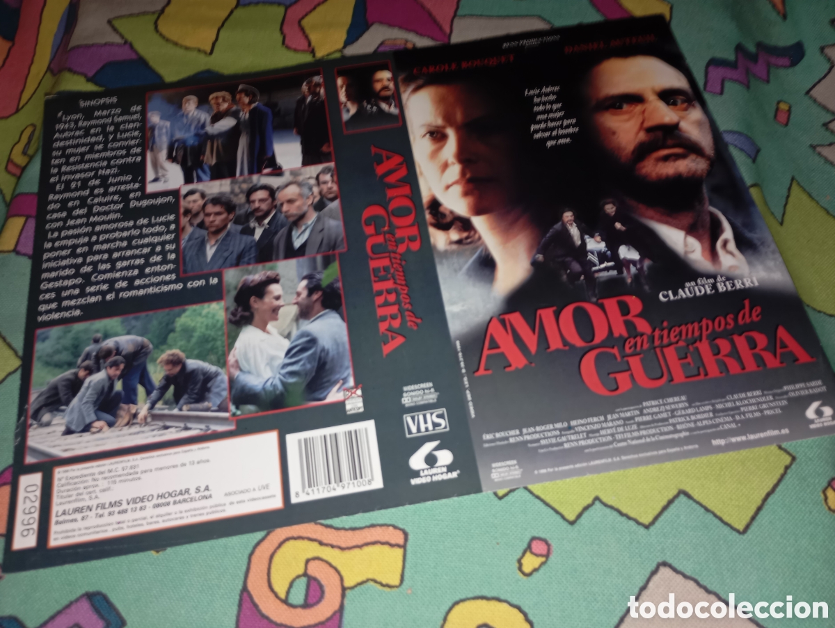 Kino: Car&aacute;tula vhs- Amor en tiempos de guerra (2)
