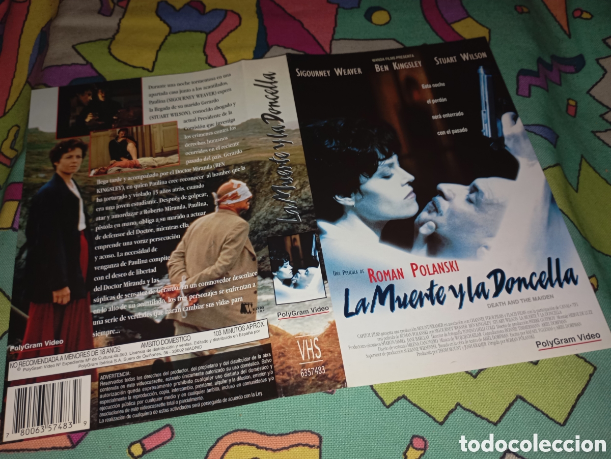 Kino: Car&aacute;tula vhs- la muerte y la doncella