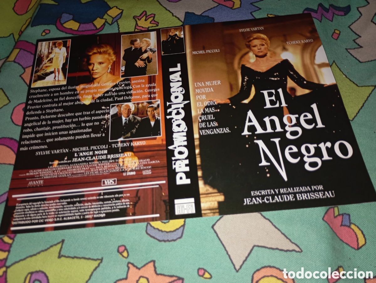 Kino: Car&aacute;tula vhs- el &aacute;ngel negro - promocional
