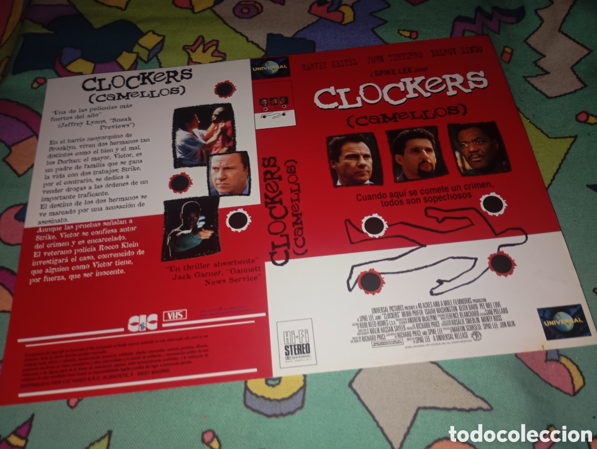 Kino: Car&aacute;tula vhs- clockers- camellos