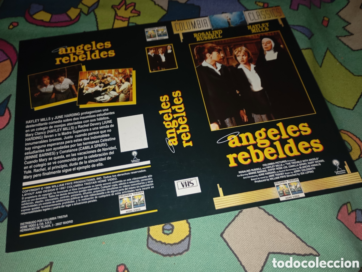 Kino: Car&aacute;tula vhs- &aacute;ngeles rebeldes