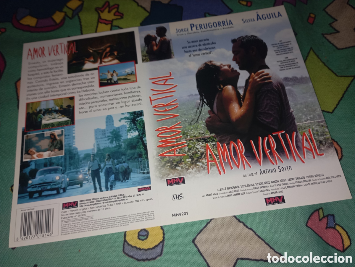 Kino: Car&aacute;tula vhs- amor vertical - vd