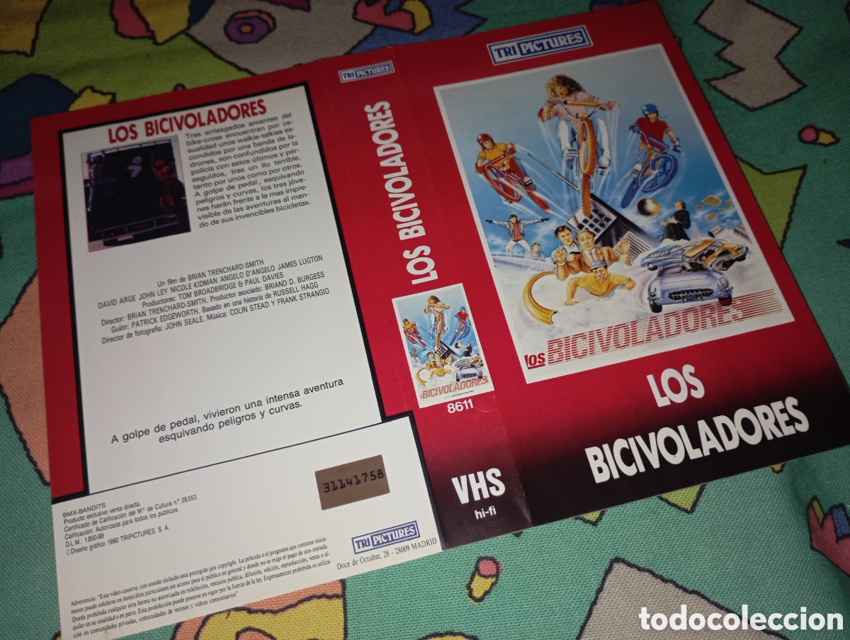 Kino: Car&aacute;tula vhs- los bicivoladores