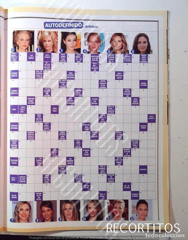 Kino: NICOLE KIDMAN UMA THURMAN CHARLIZE THERON ANGELINA JOLIE JENNIFER ANISTON CRUCIGRAMA