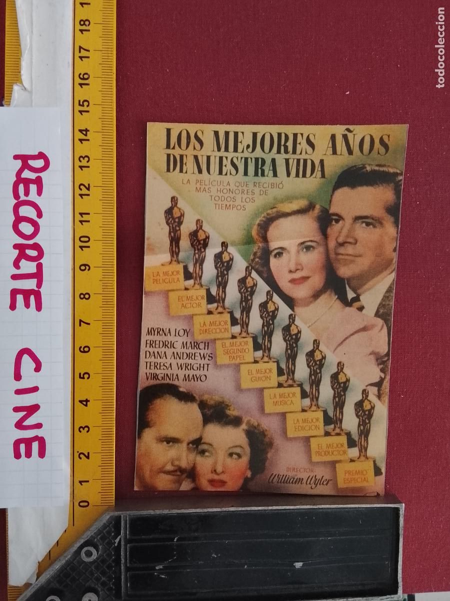 Cinema: RECORTE CINEMATOGRAFICO RECORTE PORTADA PELICULA CINE - LOS MEJORES A&Ntilde;OS DE NUESTRA VIDA
