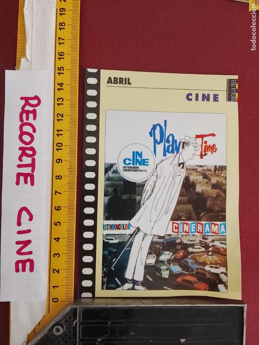 Cinema: RECORTE CINEMATOGRAFICO RECORTE PORTADA PELICULA CINE - PLAY TIME