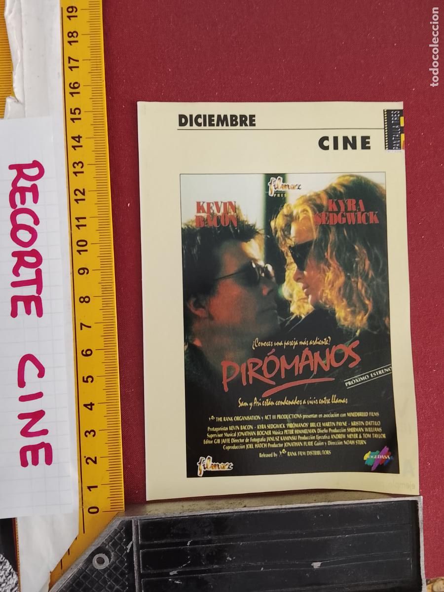 Cinema: RECORTE CINEMATOGRAFICO RECORTE PORTADA PELICULA CINE - PIROMANOS
