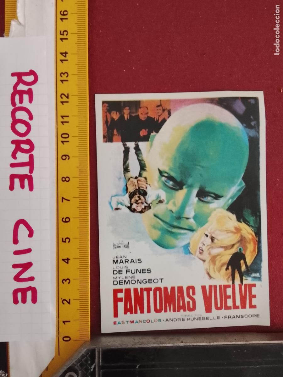 Cinema: RECORTE CINEMATOGRAFICO RECORTE PORTADA PELICULA CINE - FANTOMAS VUELVE