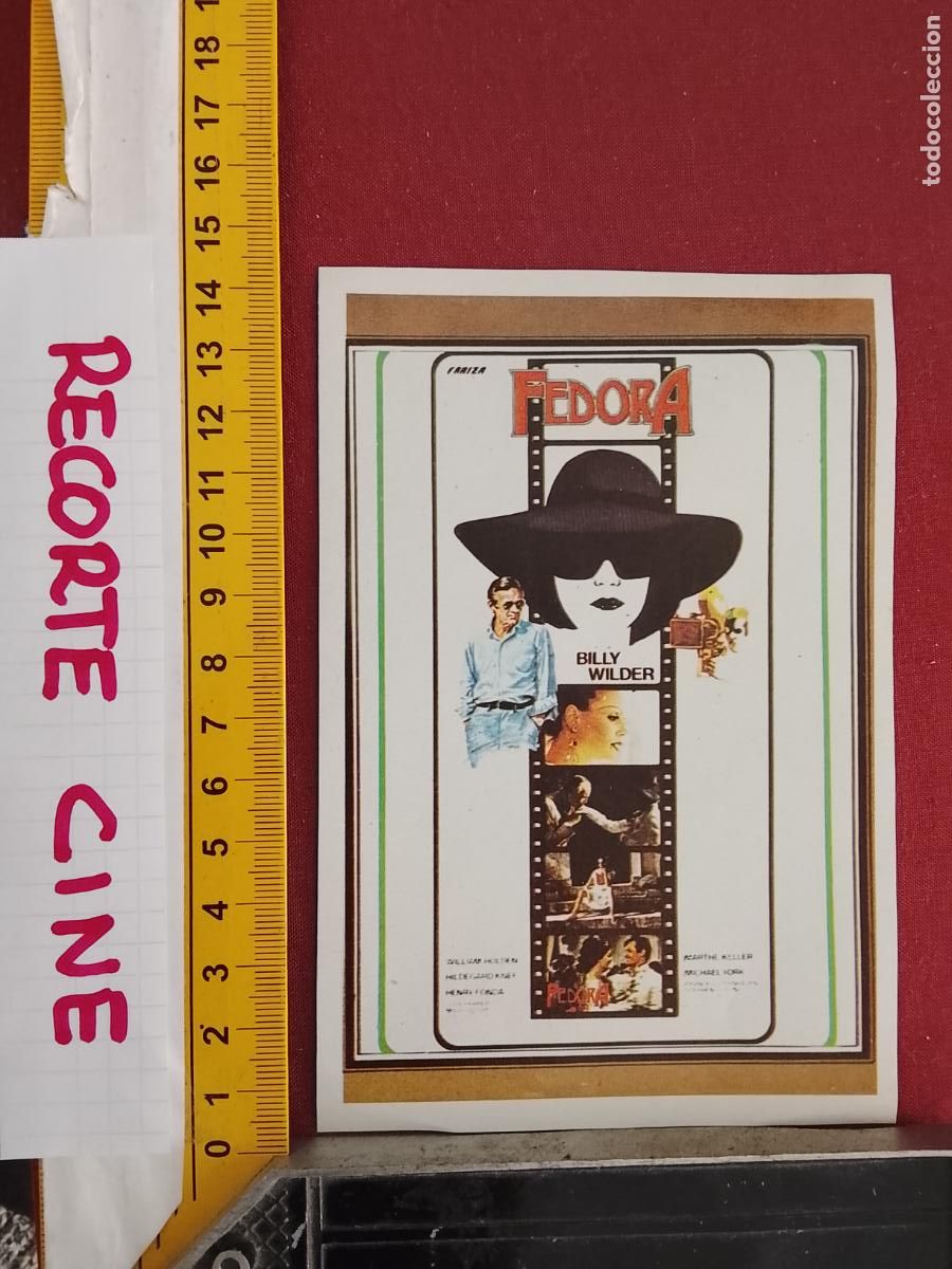 Cinema: RECORTE CINEMATOGRAFICO RECORTE PORTADA PELICULA CINE - FEDORA