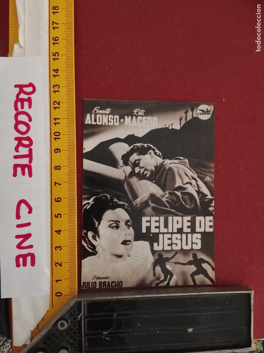 Cinema: RECORTE CINEMATOGRAFICO RECORTE PORTADA PELICULA CINE - FELIPE DE JESUS